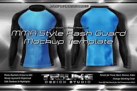 Mma Style Rash Guard Mockup Kit Rash Guard Photoshop Resources Mockup