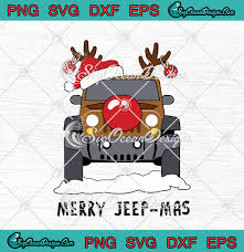 Download Merry Jeep Mas Funny Reindeer Jeep Driving Christmas Svg Png Eps Dxf Cricut File Silhouette Art Designs Digital Download PSD Mockup Templates