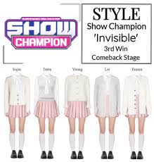 Style The Show Invisible Comeback Stage Outfit Shoplook Stage Outfits Korean Fashion Kpop Inspired Outfits Outfits