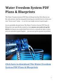 Water Freedom System Pdf Plans Blueprints Pdf Books Flip Pdf Online Pubhtml5