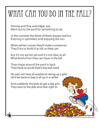 New Fall Poems For Kids Free Printables Found Exclusively On Classroom Jr Kids Poems Poetry For Kids Childrens Poems