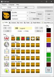 Ets2 Ts Saveeditor Tool V0 2 0 Alpha 1 35 X Download Truck Paint Jobs Alpha Truck And Trailer