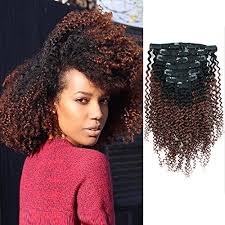 So whether you want to take it to the extreme (read: Amazingbeauty 3c 4a Kinkys Curly Ombre Hair Extensions Double Weft Remy Human Hair For African American Two Tone Clip In Hair Extensions Natural Black Fading Into Auburn Reddish Brown Tn33 12 Inch Buy