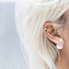 Tuesday Ten September Style Tips Double Sided Pearl Earrings Double Pearl Studs Double Pearl Earrings