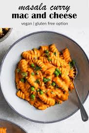 Vegan Masala Curry Mac And Cheese Recipe Vegan Pasta Recipes Indian Food Recipes Masala Curry