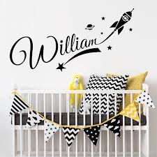 They love both drawings of their favorite characters like spiderman or disney, but also how many parents like to color the walls of children's bedrooms with great designs and wall decals. Personalised Name Wall Art Kids Bedroom Vinyl Stickers Star Design Kids Teens At Home Home Decor Organization