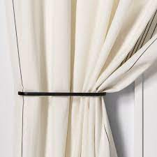 Drapery Holdback Matte Black Hearth Hand With Magnolia Drapery Holdbacks Drapery Curtain Tie Backs Diy