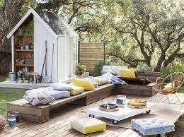 amenagement jardin nos idees pour un jardin gai et cosy elle decoration amenagement jardin salon de jardin palettes salon de jardin
