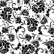 Black And White Floral Pattern Png Floral 77 Overlay Screen Printing Designs Damask Wallpaper Stencil