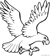Free printable eagle coloring pages. Easy Flying Eagle Coloring Page Coloringall
