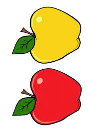 pommes jaune et rouge pour jeux de motricite apple activities apple preschool apple theme