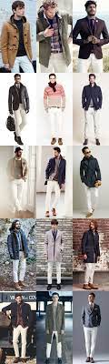 How To Wear White Jeans In Winter White Jeans Men White Jeans Winter Mens Winter Fashion Outfits