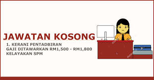Jawatan kosong at kementerian kerja raya in year 1956, several ministries had been formed including the ministry of works, which then was originally named the ministry of works, post and telecom. Jawatan Kosong Kerani Sabah 2018 Kerja Koso