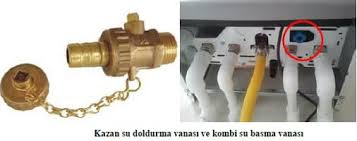İstenilen değerlere geldikten sonra su takviye musluğunu kapatıp kombiyi çalıştırabilirsiniz. Tesisata Su Verme Ve Sistem Havasinin Alinmasi Tesisat