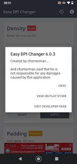The dns changer change's your device's dns address, not affecting your connection speed … Easy Dpi Changer 6 0 3 Descargar Para Android Apk Gratis