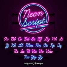 V1.1 added chinese, japanese, korean, hindi, arabic, greek and cyrillic fonts. Neon Cursive Font Generator Novocom Top