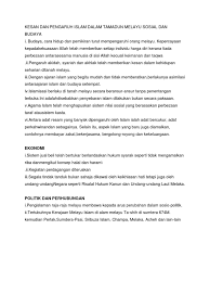 A) kelas pemerintah (sultan, pembesar, ulama istana). 119127119 Kesan Dan Pengaruh Islam Dalam Tamadun Melayu Sosial Dan Budaya