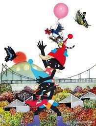 藤城清治美術館 fujishiro collage 影絵 イラスト 切り絵