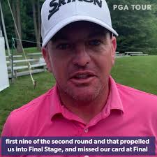 Congratulations from Ryan Brehm's caddie