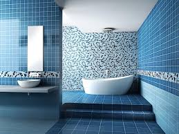 Another way to add navy blue into your bathroom is to paint the cabinets or vanity. All Tile Bathroom Google Images Blue Bathroom Interior Blue Bathroom Tile Bathroom Wall Tile