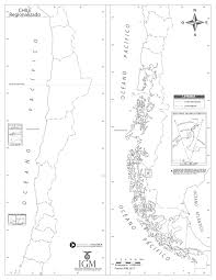 Mapa Chile Regionalizado Mudo Curriculum Nacional Mineduc Chile