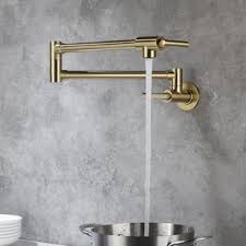 Kitchen faucets are now made from a wide variety of materials including stainless steel, brass and even plastic. Gold Kitchen Faucets Free Shipping Over 35 Wayfair