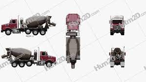 Western Star 4700 Set Back Mixer Truck 2011 Clipart Mixer Truck Clip Art Trucks