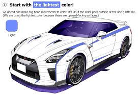 Here you can find the best nissan gtr wallpapers uploaded by our community. Art Corner Learn How To Color Like Concept Car Artists Courtesy Of Nissan Japanese Nostalgic Car