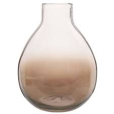 Vase Boule En Verre Fume H19 Maisons Du Monde