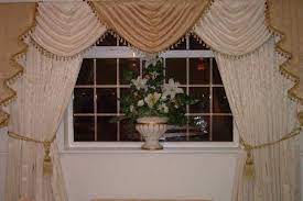 To hang up a curtain swag, you'll just need a curtain rod, a couple brackets, and a drill. Designer Curtains Swag And Tails Fully Lined No Extra Costs Curtain Designs Curtains Swags And Tails