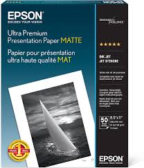 It yields highly saturated images, while maintaining excellent highlight and shadow detail. Buy Epson Ultra Premium Presentation Paper Matte 8 5x11 Inches 50 Sheets S041341 White Online In Indonesia B00004z613