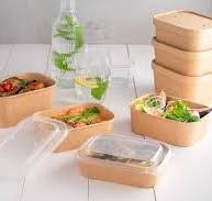 KRAFT Rectangular bowl 650ml - Sabert