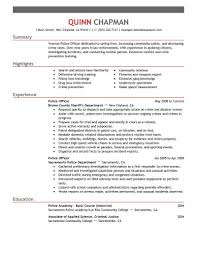 Use this basic and accessible cv template to create a professional looking cv, regardless of how much work experience you have. Best Police Officer Resume Example Livecareer
