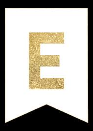 Learn about the missing letters. Gold Free Printable Banner Letters Paper Trail Design
