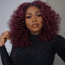 Hair Details Three 18 Inch Bundles And A 14 Inch Closure Precolored Brazilian Deep Wave She Wand Curled It While S Hair Styles Mayvenn Hair Curly Hair Styles