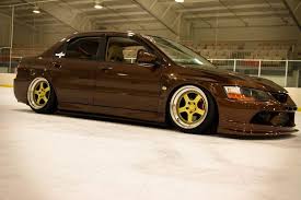 mitsubishi evolution 9 brown ccw lm5 gold rides styling mitsubishi evolution mitsubishi japanese cars pinterest