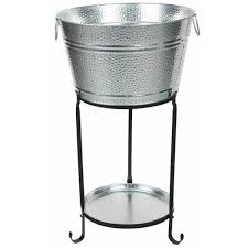 3.8 out of 5 stars 10. Darby Home Co Ulyana Galvanized Round Party Beverage Tub With Stand And Round Tray Reviews Wayfair