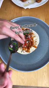 Getting scombroid poisoning does not mean you are allergic to fish. Beer Battered Fish Tacos Learnontiktok Food Taco Fish