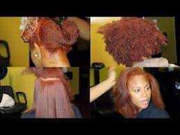1 Cinnamon Ginger Dye On Natural 4b Hair Silk Press Youtube Cinnamon Hair Colors Hair Color For Black Hair Ginger Hair Color