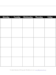 printable blank calendar all kids network