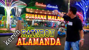 Rainbow alamanda adalah tempat permainan anak yang sangat menarik.harga tiket : Suasana Malam Rainbow Alamanda Bekasi Keren Youtube