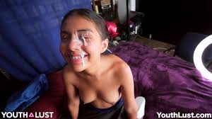 Pretty Latina Facialized YouthLust Emma