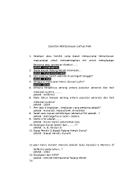 Materi sanitasi dan kesehatan pmr. Soal Pmr Wira