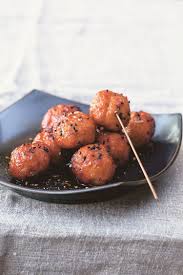 Chicken Meatballs Magnolia Grub Recipes Appetizer Recipes Sesame Seeds Recipes