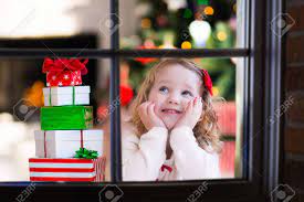 The best gifs are on giphy. Little Girl Waiting For Santa At Home Window On Christmas Eve Stock Photo Picture And Royalty Free Image Image 65479019
