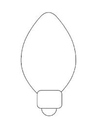 This below coloring sheet height & width is around 600 pixel x 776 pixel with approximate file size for around 41.96 kilobytes. Christmas Light Templates Christmas Light Coloring Page Christmas Light Outlines