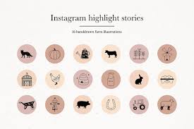Single instagram story highlight icons. Instagram Farm Story Highlights Icons Covers 386250 Instagram Design Bundles