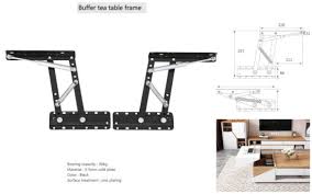Convertible lift top coffee table hardware fitting furniture hinge. China Multi Functional Lift Up Top Coffee Table Lifting Frame Mechanism Spring Hinge Hardware China Lift Table Gas Spring 50n