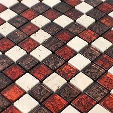 Marazzi bietet rote fliesen auch in farbtönen, die ins violett, orange und braun spielen, etwa etliche kollektionen von marazzi warten mit keramischen fliesen in rot auf. Naturstein Glas Mosaik Fliesen Rot Braun Beige Ran48001