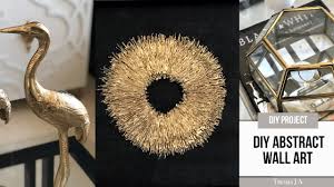 Gold and silver abstract wall art. How To Easily Make Abstract Wall Art Using This Common Craft Tool Youtube